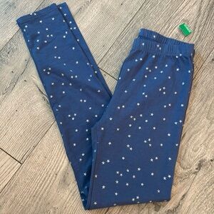 Back to School! Gap Girls Blue Star Leggings Size 10 NWT